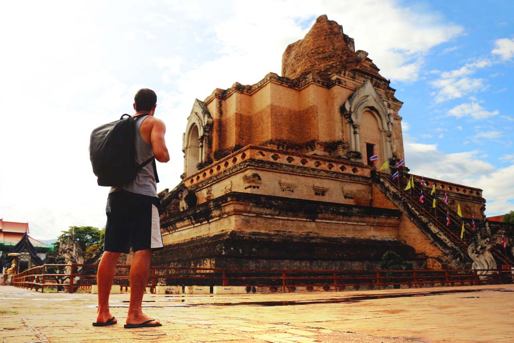 wat chedi luang temple in Chiang Mai