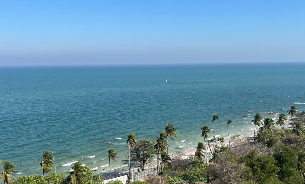 the view from Hilton Hua Hin