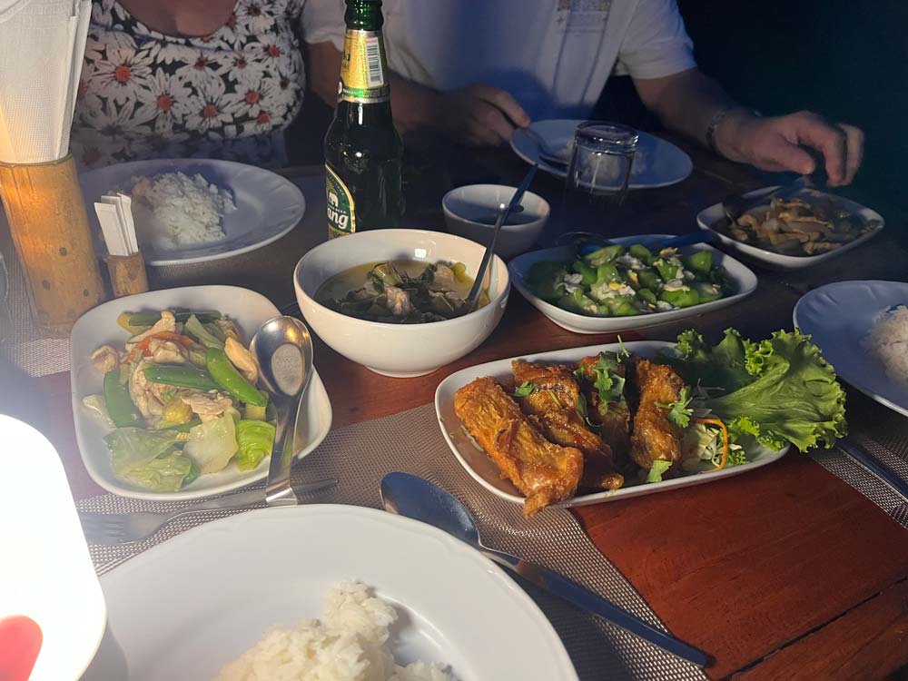 Food at River Kwai Jungle Rafts