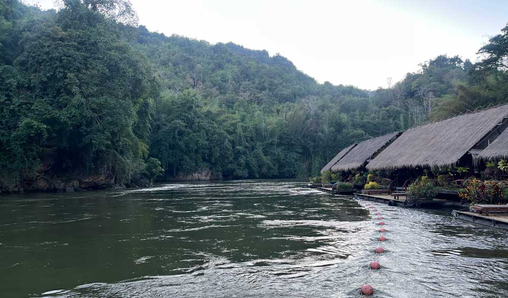 Floating rooms at River Kwai Jungle Rafts