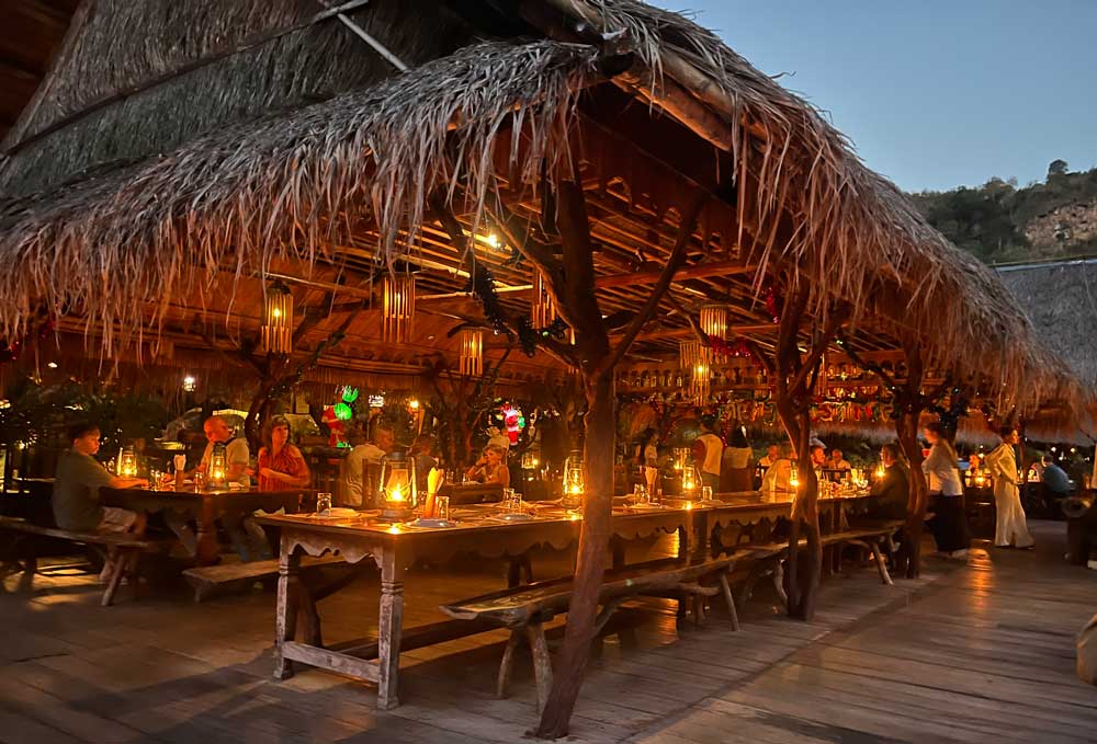River Kwai Jungle Rafts at night