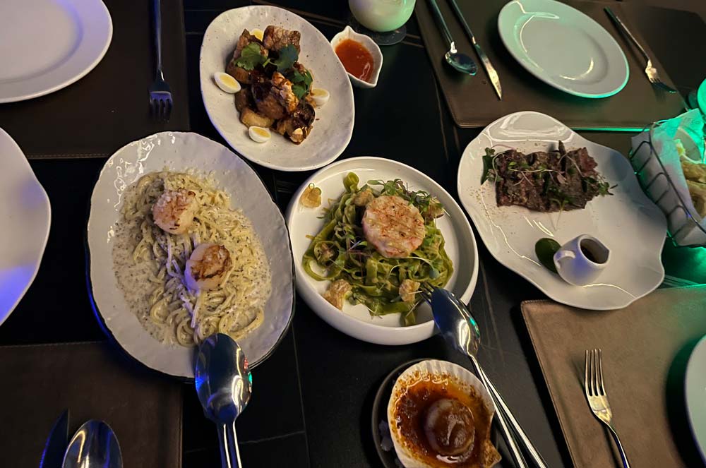 Food at Cielo Restaurant Bangkok