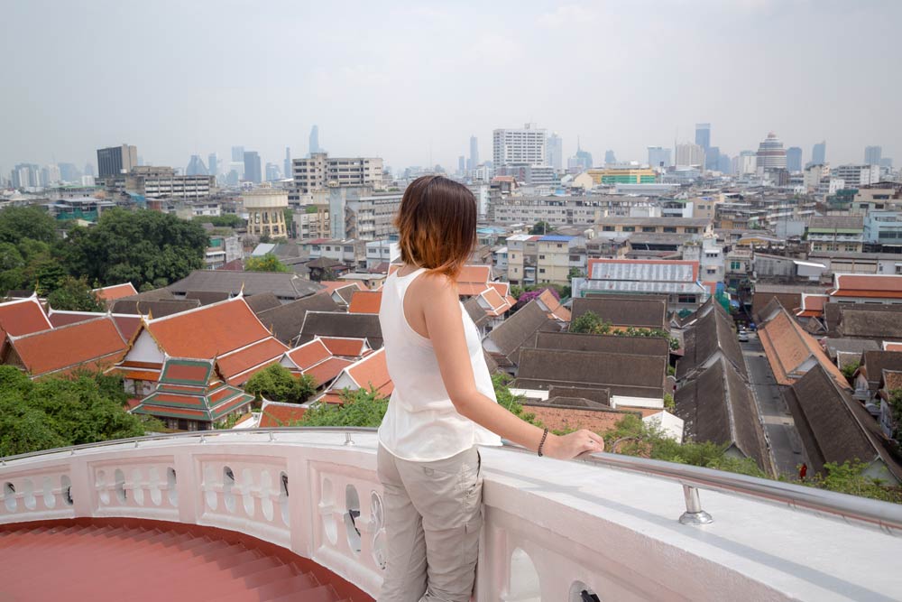 Climbing Golden Mount Bangkok